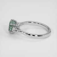 1.63 Ct. Bluish Green Sapphire Ring, Platinum 950 4