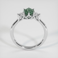 1.22 Ct. Bluish Green Sapphire Ring, Platinum 950 3