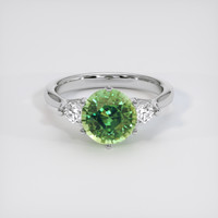3.99 Ct. Green Sapphire Ring, Platinum 950 1