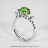 3.99 Ct. Green Sapphire Ring, Platinum 950 2
