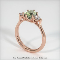 1.44 Ct. Sapphire Ring, 14K Rose Gold 2