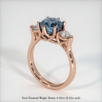 3.24 Ct. Sapphire Ring, 18K Rose Gold 2