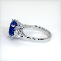 5.18 Ct. Blue Sapphire Ring, 10K White Gold 4