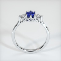 0.67 Ct. Blue Sapphire Ring, 10K White Gold 3