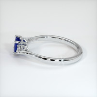0.67 Ct. Blue Sapphire Ring, 10K White Gold 4