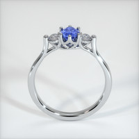0.76 Ct. Blue Sapphire Ring, 10K White Gold 3