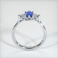 0.78 Ct. Blue Sapphire Ring, 10K White Gold 3