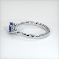 0.78 Ct. Blue Sapphire Ring, 10K White Gold 4