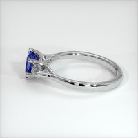 0.67 Ct. Blue Sapphire Ring, 10K White Gold 4