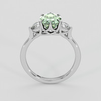 2.53 Ct. Green Sapphire Ring, 10K White Gold 3