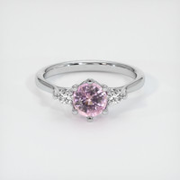 0.86 Ct. Sapphire Ring, 14K White Gold 1