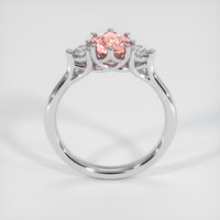 1.09 Ct. Padparadscha Sapphire Ring, 14K White Gold 3