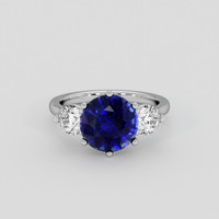 2.80 Ct. Blue Sapphire Ring, 14K White Gold 1