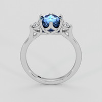 1.98 Ct. Blue Sapphire Ring, 14K White Gold 3