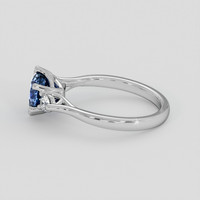 1.98 Ct. Blue Sapphire Ring, 14K White Gold 4