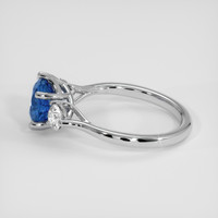 2.21 Ct. Blue Sapphire Ring, 14K White Gold 4