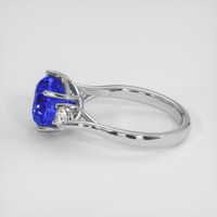 5.34 Ct. Blue Sapphire Ring, 18K White Gold 4