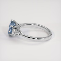 2.33 Ct. Bi Color Sapphire Ring, 18K White Gold 4