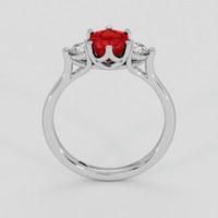 1.32 Ct. Ruby Ring, 18K White Gold 3