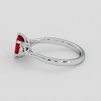 1.32 Ct. Ruby Ring, 18K White Gold 4