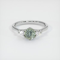 1.11 Ct. Sapphire Ring, 18K White Gold 1