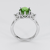 3.99 Ct. Green Sapphire Ring, 18K White Gold 3