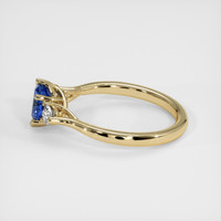 1.24 Ct. Blue Sapphire Ring, 10K Yellow Gold 4
