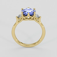 2.86 Ct. Blue Sapphire Ring, 10K Yellow Gold 3