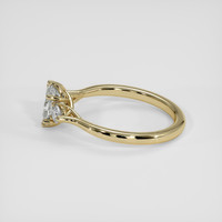 0.83 Ct. Bluish Grey Sapphire Ring, 14K Yellow Gold 4