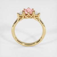 1.09 Ct. Padparadscha Sapphire Ring, 14K Yellow Gold 3