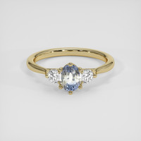 0.78 Ct. Bi Color Sapphire Ring, 14K Yellow Gold 1