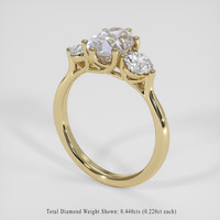 1.30 Ct. Bluish Purple Sapphire Ring, 14K Yellow Gold 2