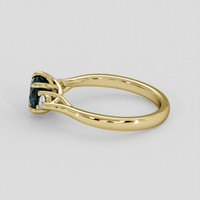 1.07 Ct. Bluish Green Sapphire Ring, 14K Yellow Gold 4