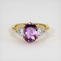 3.17 Ct. Sapphire Ring, 14K Yellow Gold 1