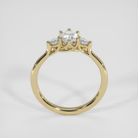 0.83 Ct. Bluish Grey Sapphire Ring, 18K Yellow Gold 3