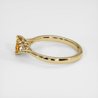 0.63 Ct. Sapphire Ring, 18K Yellow Gold 4