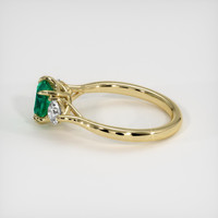 1.06 Ct. Emerald Ring, 18K Yellow Gold 4