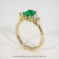1.92 Ct. Emerald Ring, 18K Yellow Gold 2