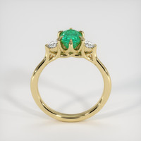 1.16 Ct. Emerald Ring, 18K Yellow Gold 3