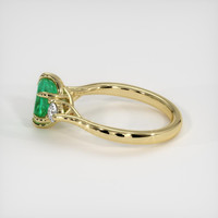 1.16 Ct. Emerald Ring, 18K Yellow Gold 4