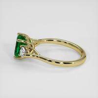 1.29 Ct. Emerald Ring, 18K Yellow Gold 4