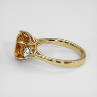 6.49 Ct. Yellowish Brown Sphene (Titanite) Ring, 18K Yellow Gold 4