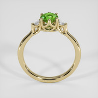 1.20 Ct. Green Demantoid Garnet Ring, 18K Yellow Gold 3