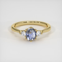 0.97 Ct. Bi Color Sapphire Ring, 18K Yellow Gold 1