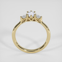 0.55 Ct. Greyish Blue Sapphire Ring, 18K Yellow Gold 3