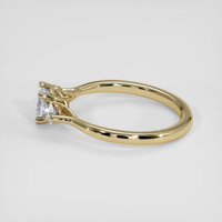 0.55 Ct. Greyish Blue Sapphire Ring, 18K Yellow Gold 4