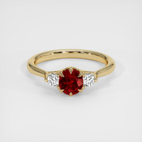 1.02 Ct. Ruby Ring, 18K Yellow Gold 1