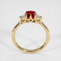 1.02 Ct. Ruby Ring, 18K Yellow Gold 3