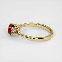1.02 Ct. Ruby Ring, 18K Yellow Gold 4
