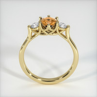 1.64 Ct. Yellowish Brown Sapphire Ring, 18K Yellow Gold 3
